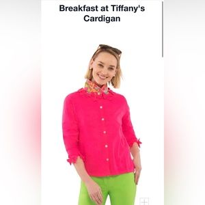 Gretchen Scott Breakfast At Tiffany’s Cardigan- Pink XS